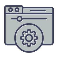 Hosting Control Panel Vector Icon