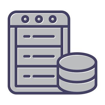 icono de vector de base de datos