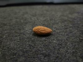A top view brown almonds photo