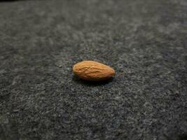 A top view brown almonds photo