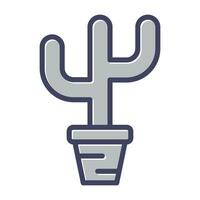 icono de vector de cactus