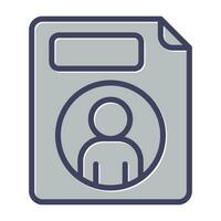 Personal File Vector Icon