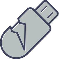 icono de vector de usb