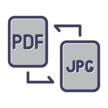 documento conversión vector icono