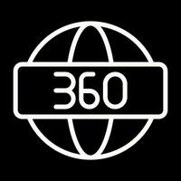 360 Degrees Vector Icon