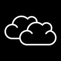 icono de vector de nube