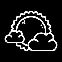 icono de vector de nube