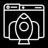 Rocket Launch Vector Icon