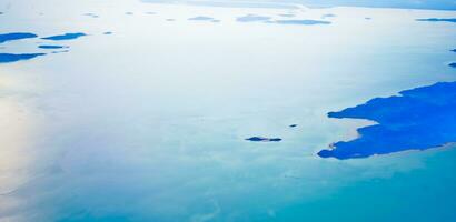 aéreo ver de el serie de islas en batam, riau islas foto