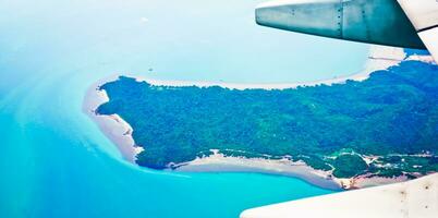 aerial view of the series of islands in Batam, Riau Islands photo