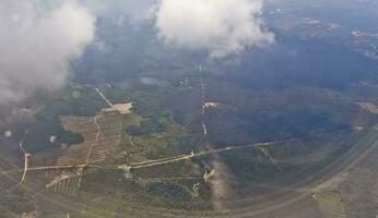 aerial view of the river in Jambi photo