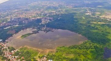 aerial view of the river in Jambi photo