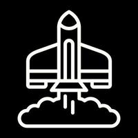 Rocket Launch Vector Icon