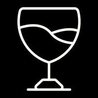 icono de vector de copa de vino