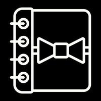 Notebook with Ribbon Vector Icon