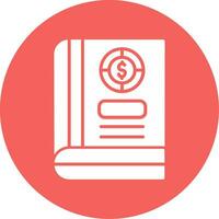 icono de vector de libro de contabilidad