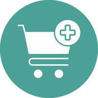 icono de vector de carrito de compras