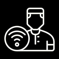 Wifi User Vector Icon