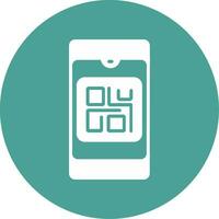 icono de vector de código qr