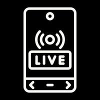 Live Streaming Vector Icon