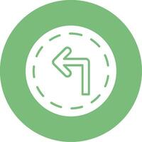 Turn Left Vector Icon