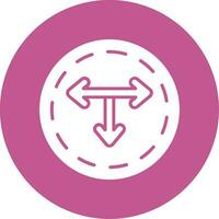 T Junction Vector Icon