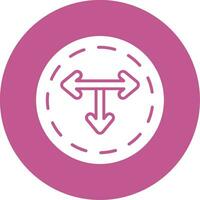 T Junction Vector Icon