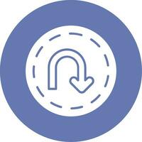 U Turn Vector Icon