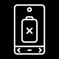 Empty Battery Vector Icon