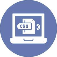 icono de vector de css