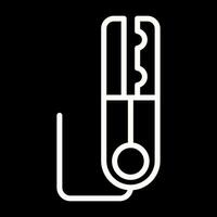 Grounding Clamp Vector Icon