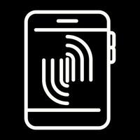 Fingerprint Scanning Vector Icon