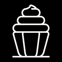 icono de vector de cupcake