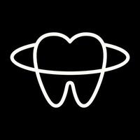 icono de vector de dientes