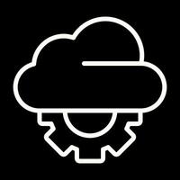 icono de vector de nube