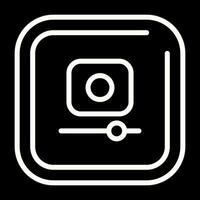 Video Record Square Vector Icon