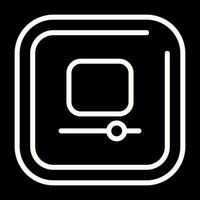 Video Stop Square Vector Icon