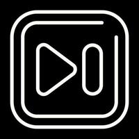Next Track Square Vector Icon
