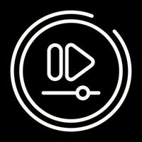 Video Fast Forward Button Vector Icon
