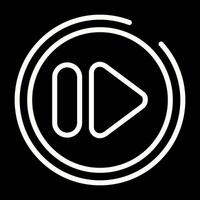 Fast Forward Button Vector Icon