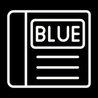 Blue Book Vector Icon