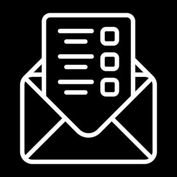 Mailing Lists Vector Icon