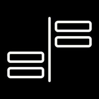 Horizontal Alignment Vector Icon