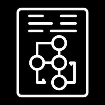 documento flujo de trabajo vector icono