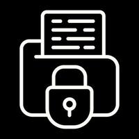 Secure Folder Vector Icon