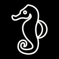 Seahorse Vector Icon