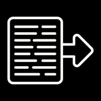 Document Export Vector Icon