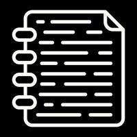 Note Page Vector Icon