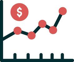 icono de vector de mercado de valores