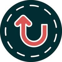 U Turn Vector Icon